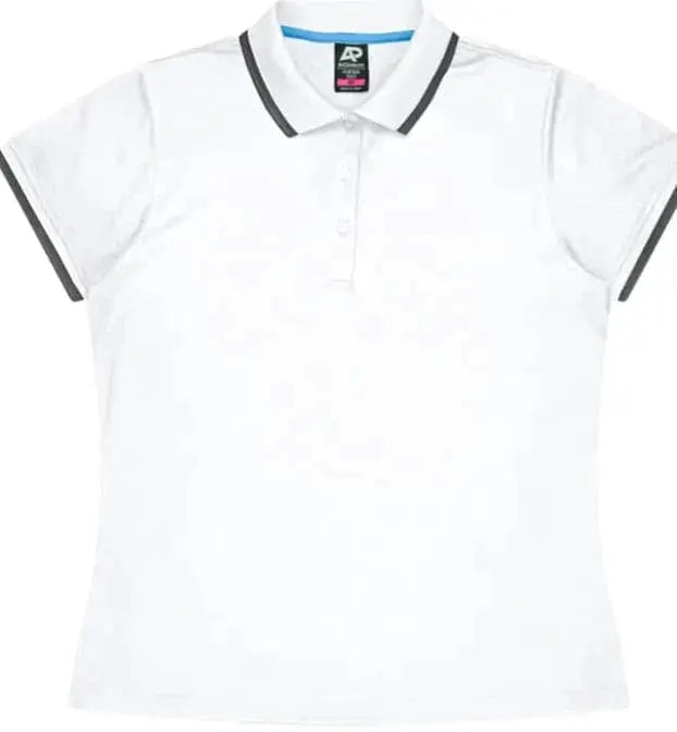 Aussie Pacific Portsea Lady Polo Shirt 2321 Aussie Pacific WHITE/SLATE 6
